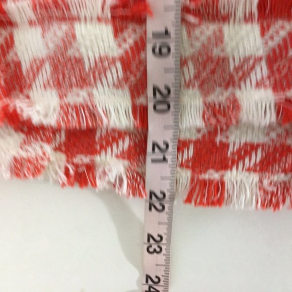 Women's Red and White Houndstooth Jacket - Picture 11 of 11